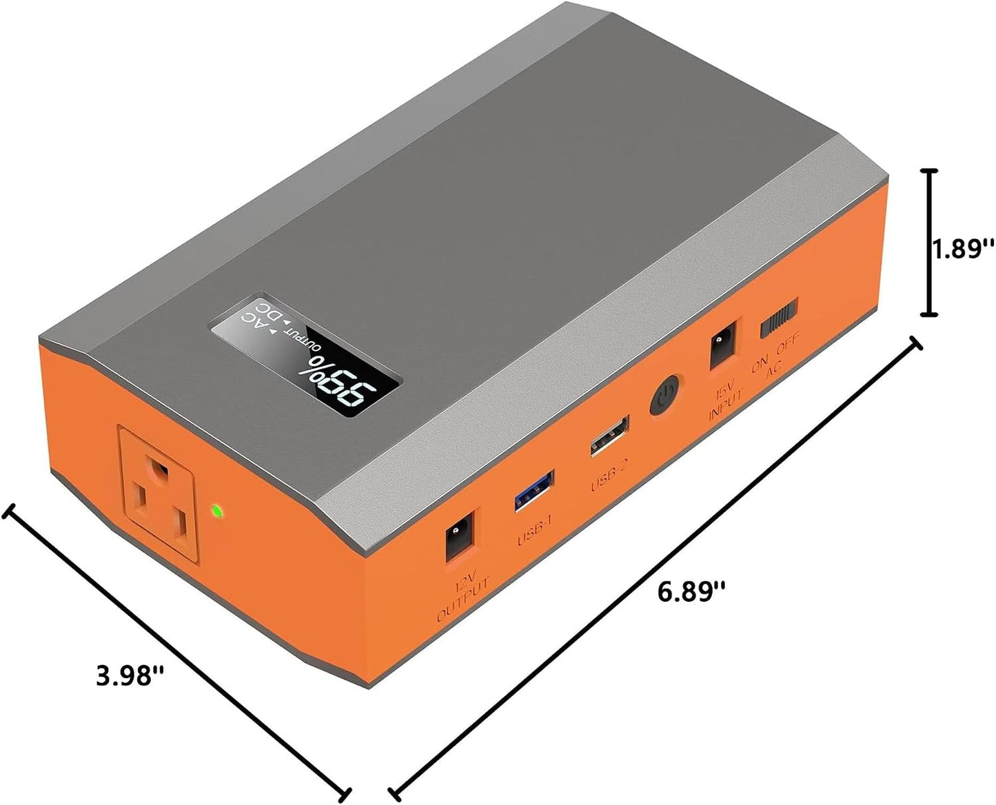 Portable Power Bank with AC Outlet, 65W 110V Portable Laptop Charger Backup | Portable Battery Bank 24000mAh External Battery Pack Fast Charging Power Source for Outdoor Tent Camping RV Smart Devices Use