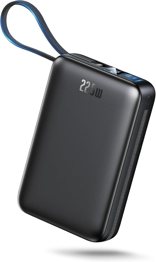 Portable Charger 50000mAh, PD22.5W Fast Charge Power Bank Built-in 2 Cables | Portable Phone Charger for iPhone/Android/Samsung Galaxy Travel Essential (Black)