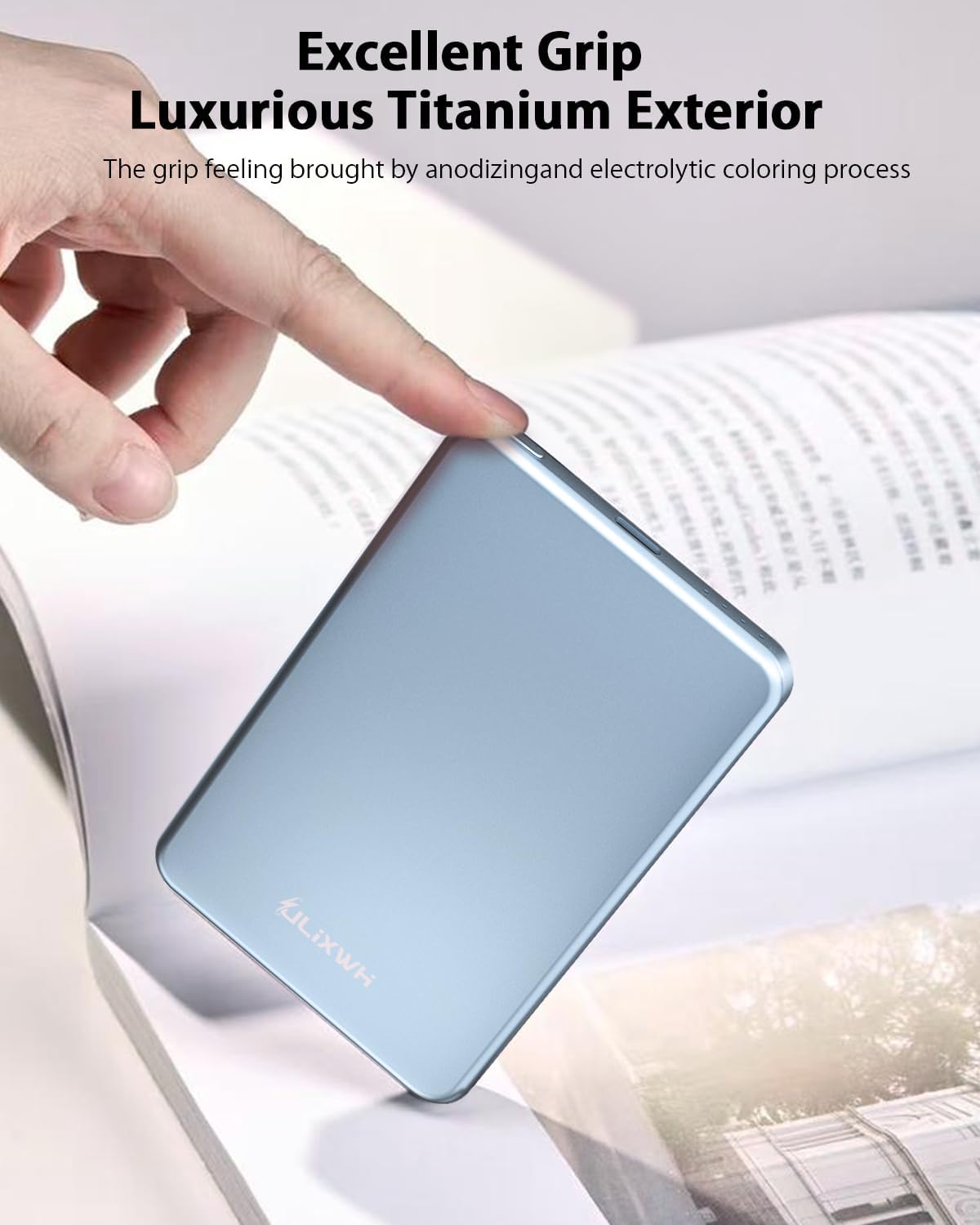 [0.3" Ultra Slim] [Alloy-Made] ULiXWH for Magsafe Portable Charger iPhone | 2026 Upgrade Fast Charging 5000mAh Magnetic Power Bank, Wireless Battery Pack for iPhone 17 Air 16 15 Pro Max 14 13, Blue