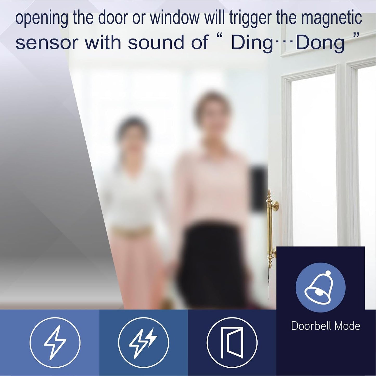 Door Alarm and Window Alarm for Home Security & Kids Safety, Door Alarms Sensor for Freezer Door, Garage Sliding Dementia Alzheimer, Fridge Alarm Door Open Alarm