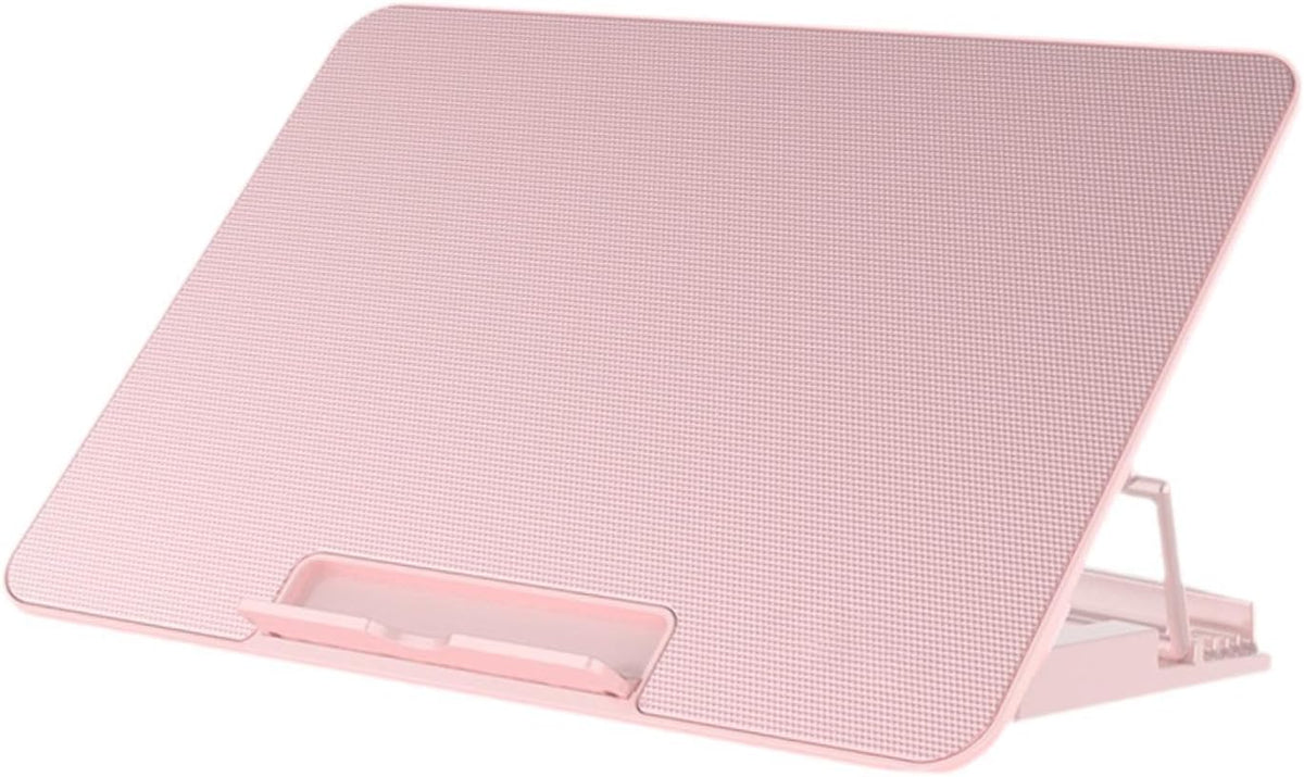Laptop Cooling Pad with 6 Fans and Adjustable Height for Enhanced Performance, Pink