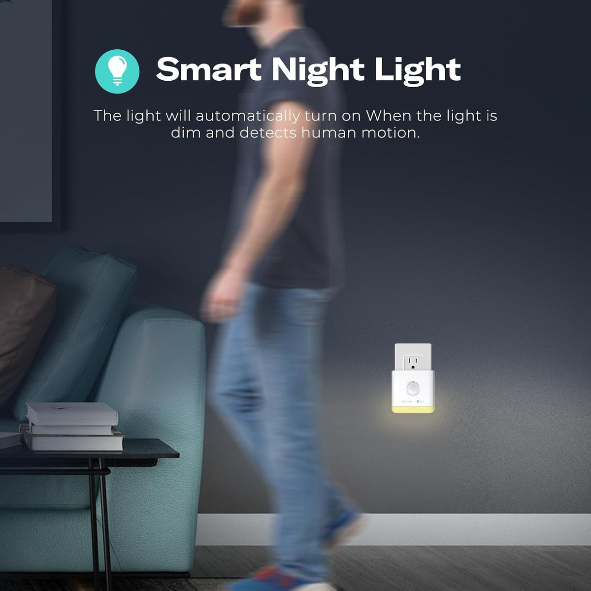 THIRDREALITY Smart Night Light-T,Support Matter Over Thread,3-in-1 RGB Color Night Light with Motion & Illumination Sensor,Local Control,Work with Home Assistant,Apple Home,Alexa,Google Home&Homey