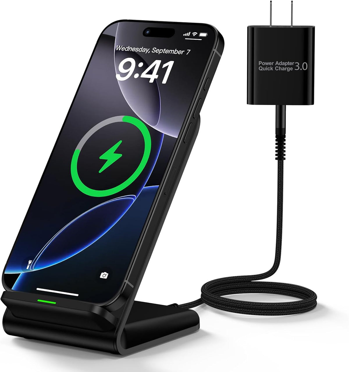 Samsung S25Ultra Wireless Charger Stand Wireless Phone Charger with Adapter