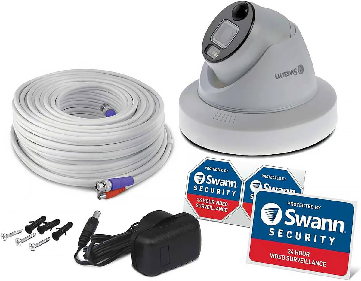 Swann 4K Add-On Dome Security Cams(Only Works with 4K&Higher Resolution DVR
