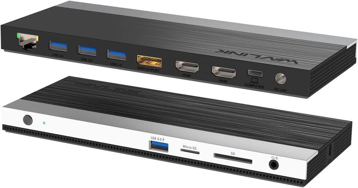 WAVLINK 13-in-1 USB C Docking Station Triple 4K for Laptop