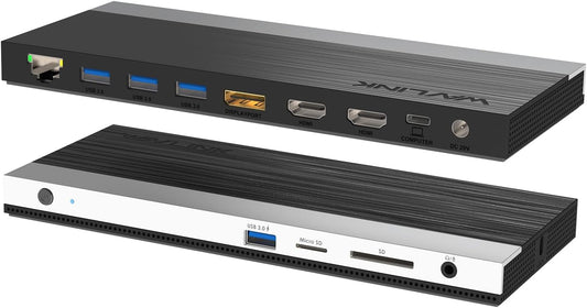 WAVLINK 13-in-1 USB C Docking Station Triple 4K for Laptop