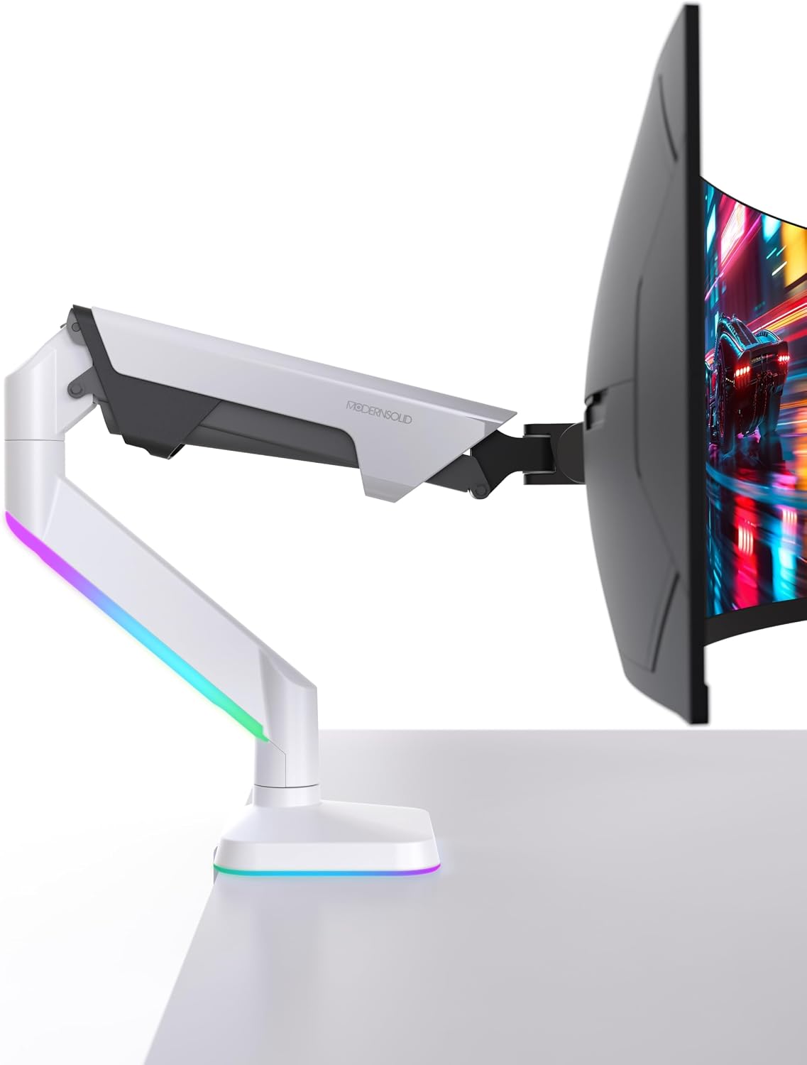 Modernsolid Dual Monitor Arm Desk Mount for Two 17-32 Inch Screens