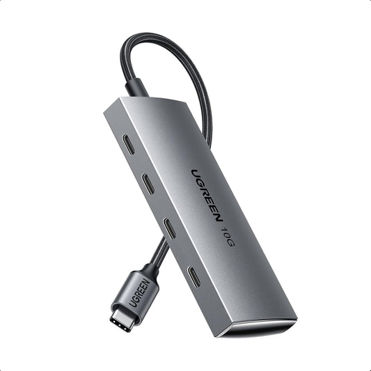 UGREEN USB C Hub, 4 Ports USB-C 3.2 10Gbps Data, Aluminum, Only Adapter