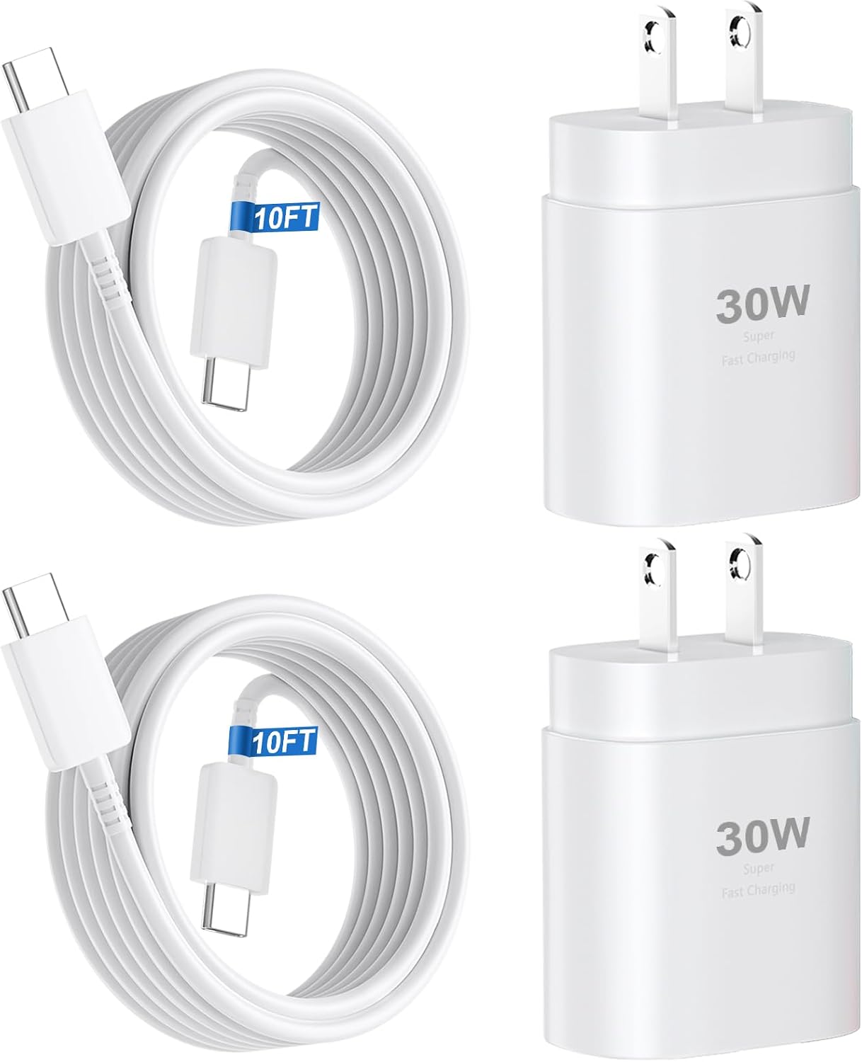 iPhone 17 16 15 Charger Fast Charging,30W USB C Charger Type C Charger Phone Chargers iPhone&10 Ft Long USB C to C Cable Fast Charging Cord for iPhone 17 Air/17 Pro/17 Pro Max/16 15 Pro Max Plus,iPad