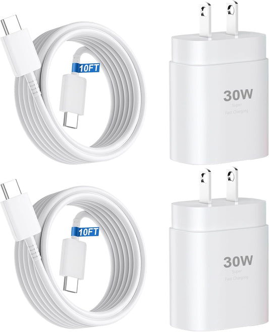 iPhone 17 16 15 Charger Fast Charging,30W USB C Charger Type C Charger Phone Chargers iPhone&10 Ft Long USB C to C Cable Fast Charging Cord for iPhone 17 Air/17 Pro/17 Pro Max/16 15 Pro Max Plus,iPad