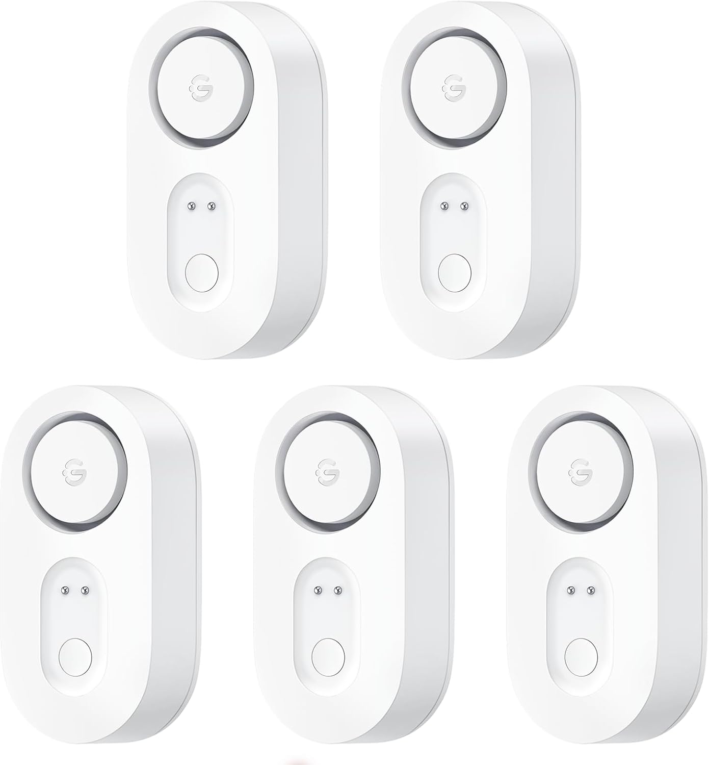 GoveeLife Upgraded Water Leak Detector with 105dB Adjustable Alarm, 5 Pack | Dual probes detect leaks, 5Yr Battery Life, IP67, Suit for Home, Basement, and Kitchen, Cannot Connect to WiFi Directly