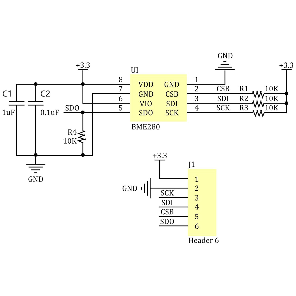2PCS BME280 3.3V Sensor Module Pre-Soldered High Precision Atmospheric Pressure Sensor GY-BME280-3.3 Temperature Humidity Sensor Module for Raspberry Pi and Other MicroControllers