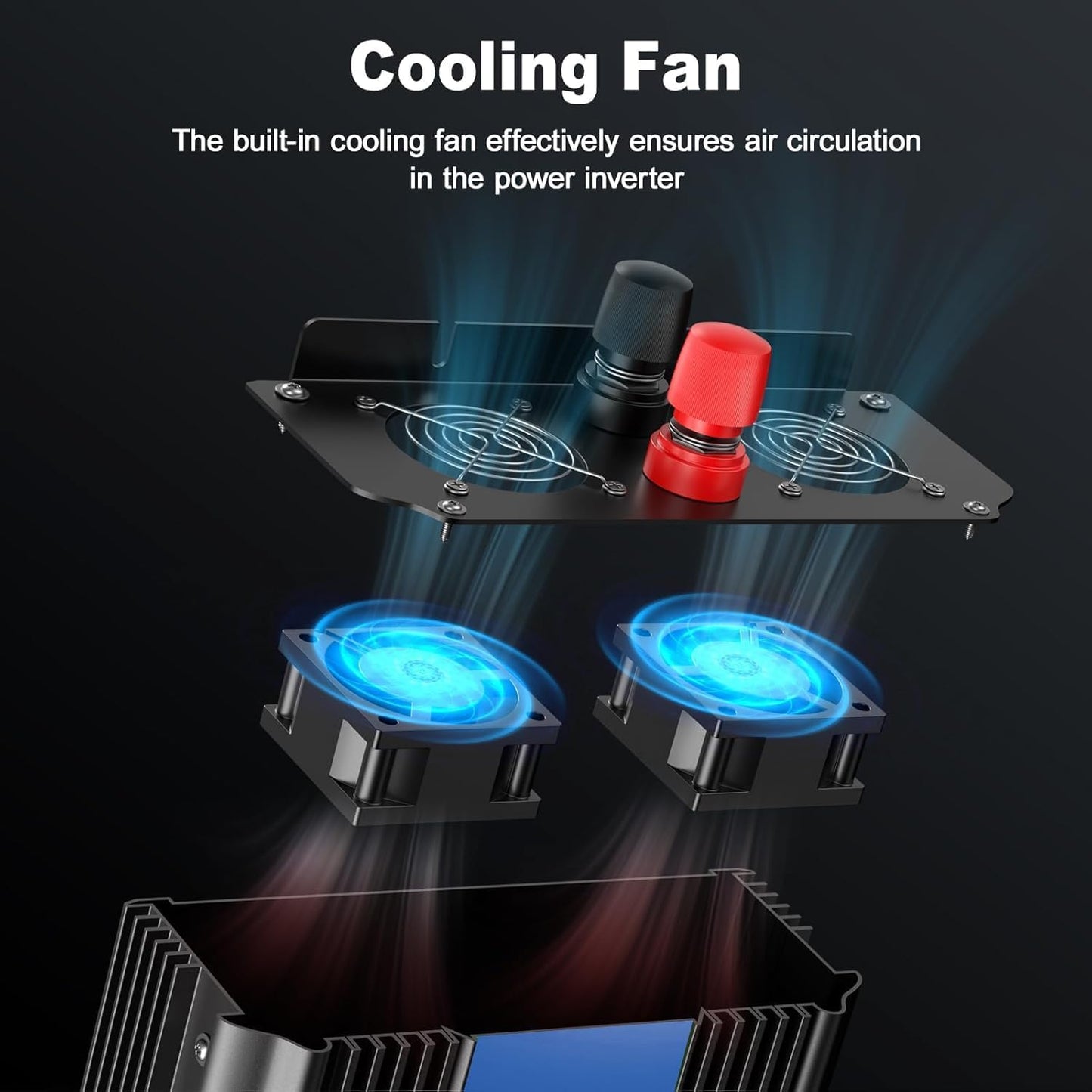 3000W Power Inverter 12V DC to 110V/120V AC Converter, 6000W Peak RV Use | LCD Display & Remote Control, Dual AC Outlets，3.4A USB Port for RV, Truck, Solar System, Emergency Backup, Camping,Off-Grid