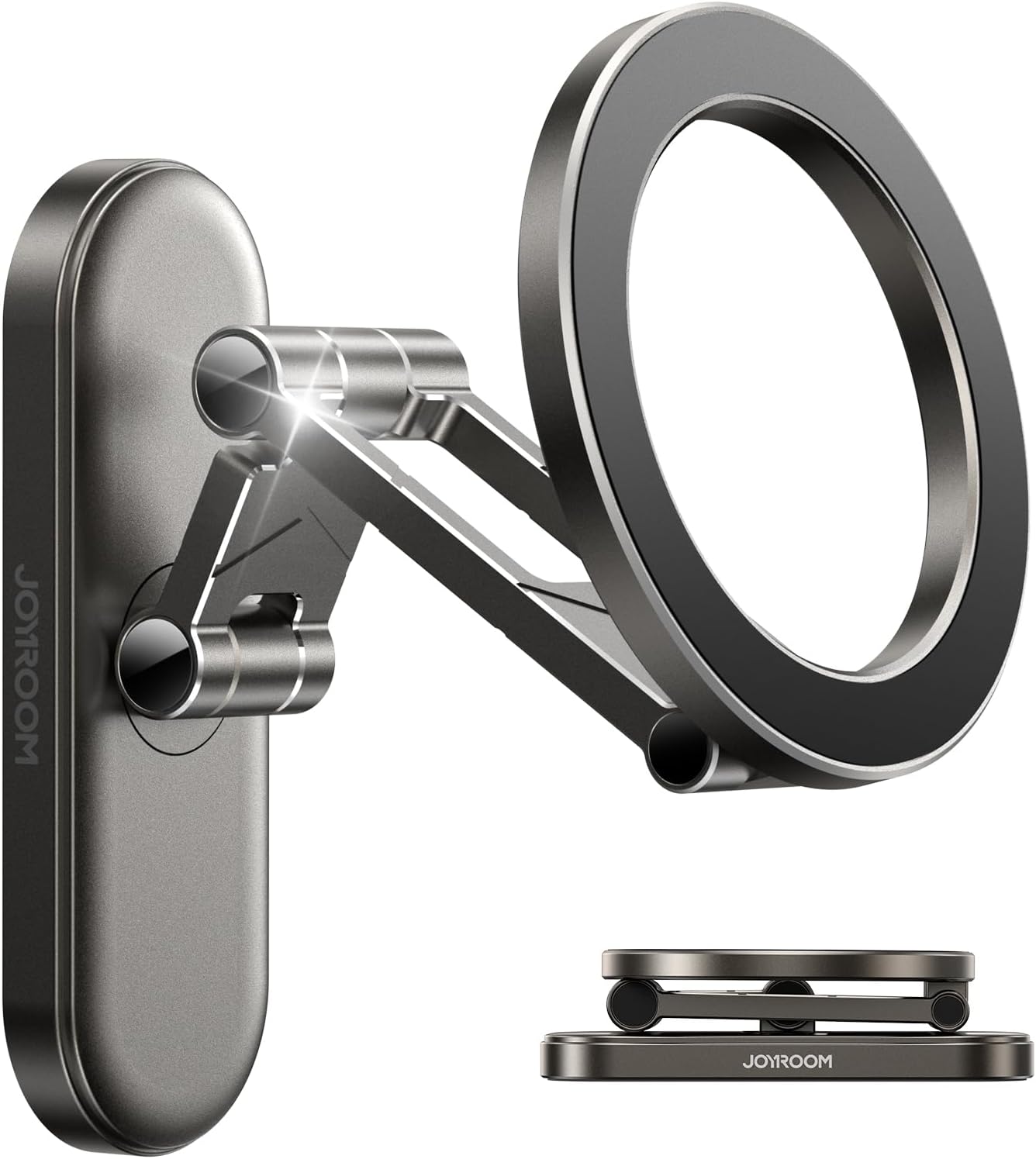 Magnetic Golf Cart Phone Holder, [Tri-Fold+All Alloy] Golf Cart Accessories | 2026 Unique Golf Gifts for Men Golfers Him Father, Compatible with MagSafe iPhone 17-12 for Club Car, EZGO, Yamaha
