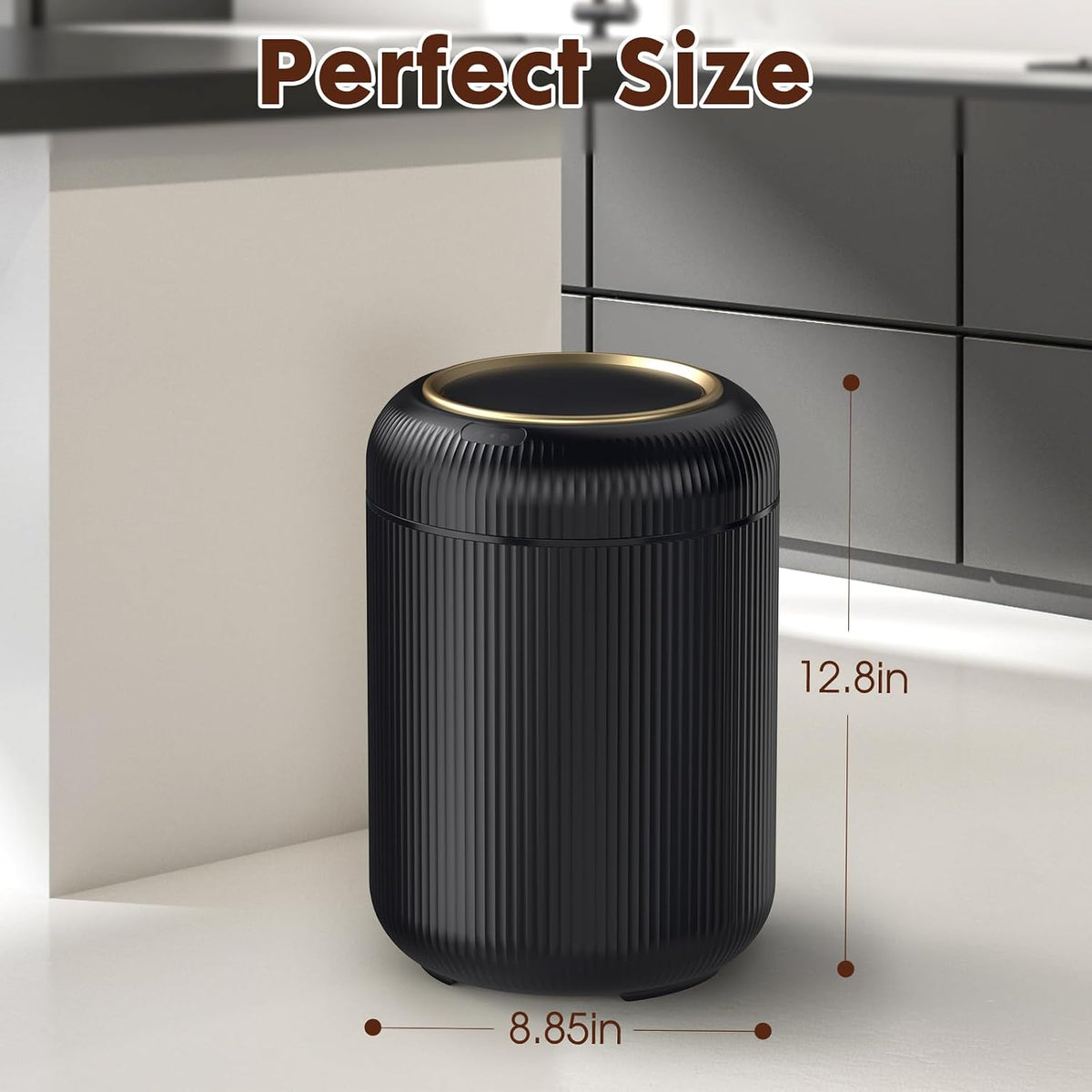 Procade Touchless Trash Can Bathroom,Small Motion Sensor Trashcan with lid