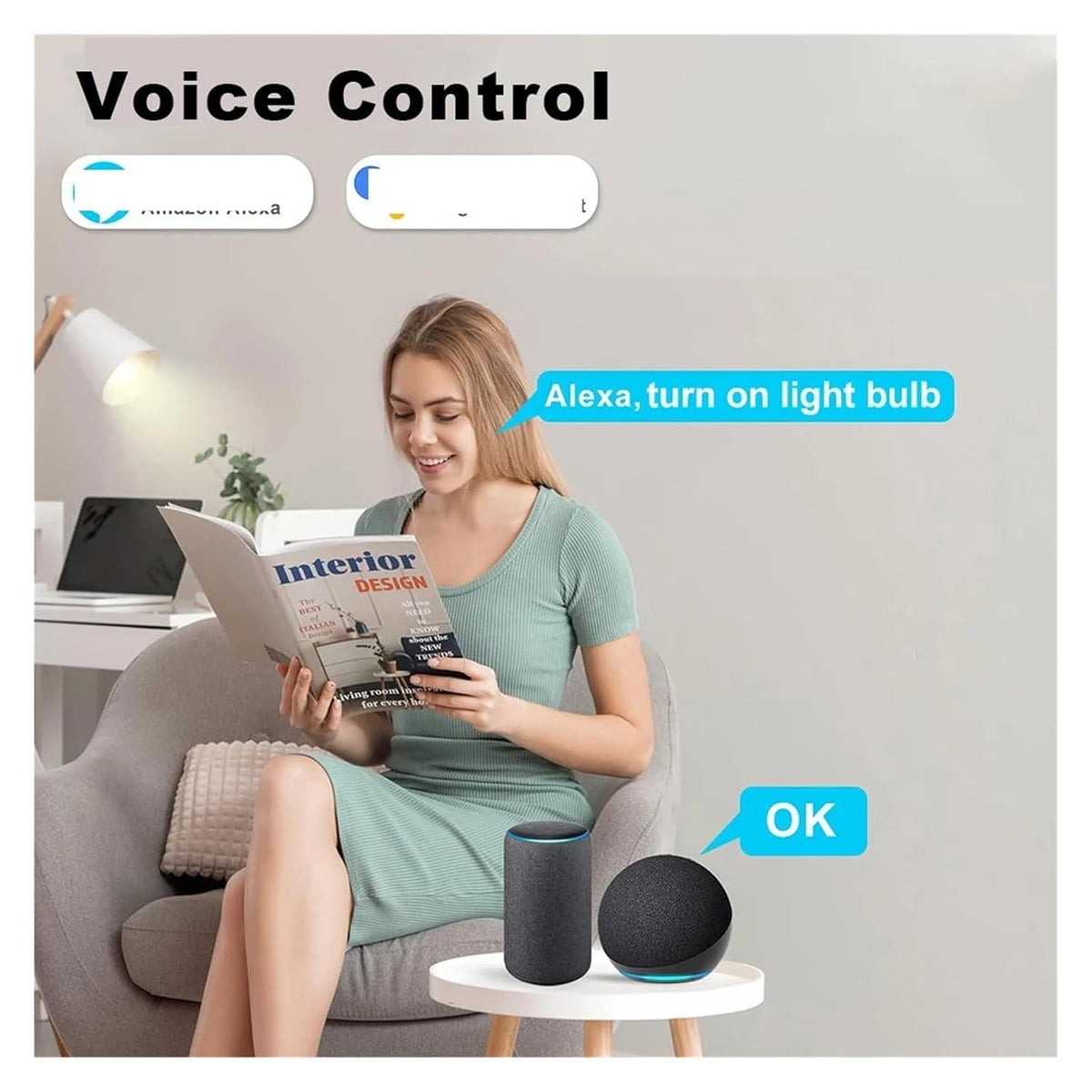Tuya Smart Plug WiFi Socket 20A with Power Monitoring US Canada Mexico Peru Japan Timing Voice Control Support(100-240V_WiFi 1PCS)