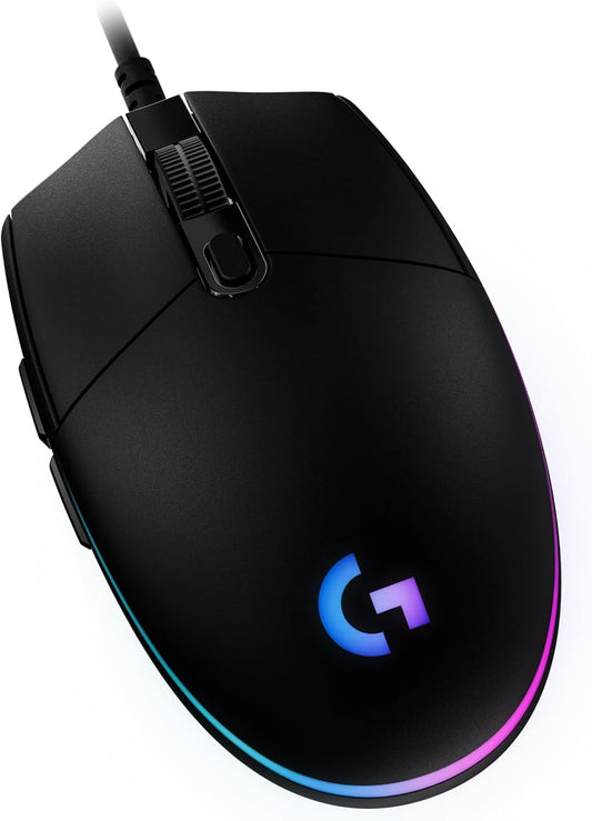 Logitech G203 Wired Gaming Mouse - Black | LIGHTSYNC RGB, On-Board Memory, 6 Programmable Buttons, Compabile with PC/Mac