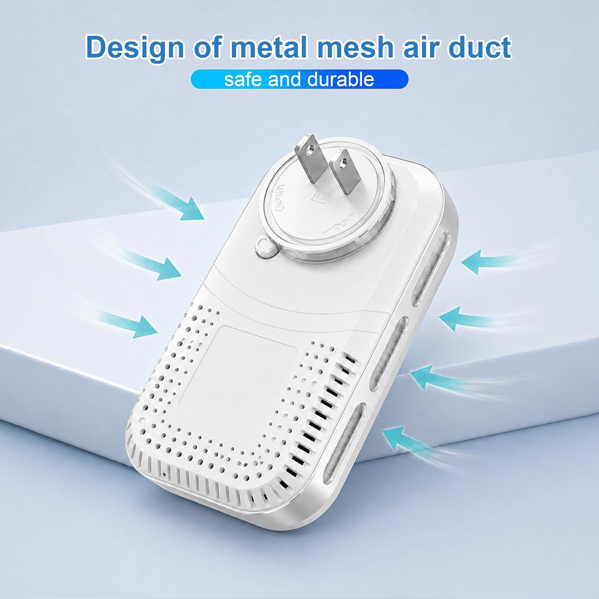 Upgrade Indoor Air Quality Detector Temperature Humidity Meter 2 Pack White