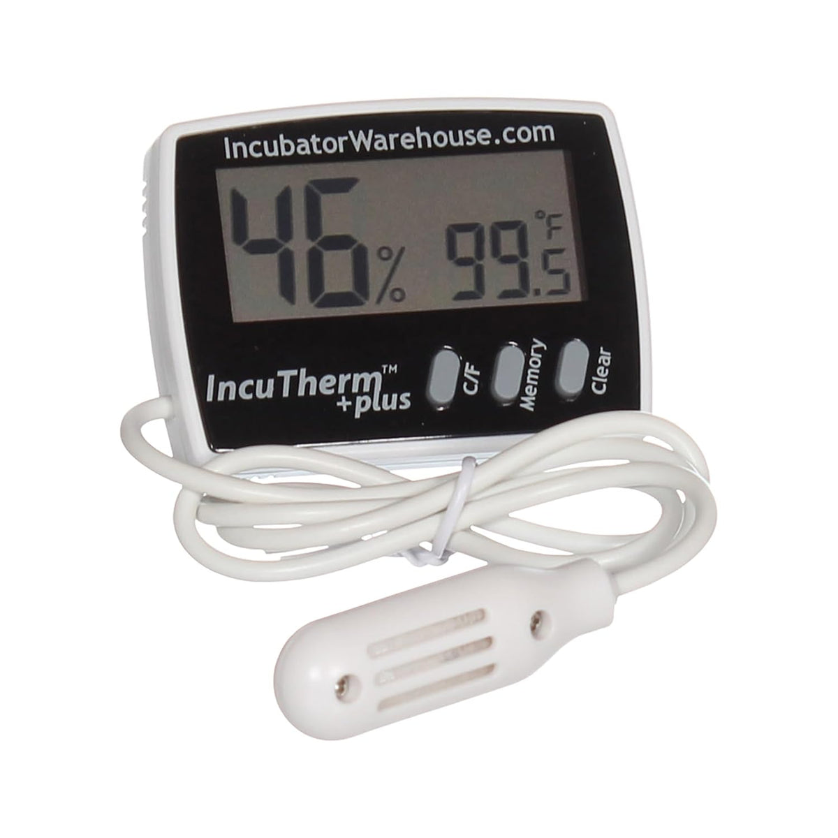 IncuTherm™ Plus Digital Thermometer and Hygrometer for Egg Incubator