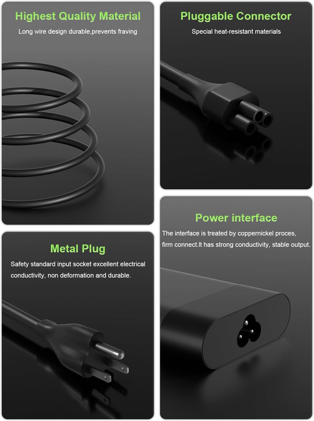 Slim 65W USB-C Charger Compatible with HP Elitebook, Spectre, Envy, ProBook, Pavilion, Fortis, OmniBook,ZBook Firefly, Elite x2, Chromebook X360 Laptop Travel Fast Charging Adapter