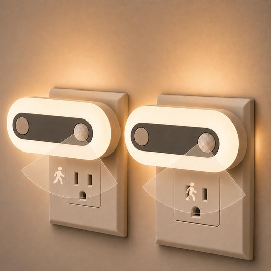 Plug in Night Light with Motion Sensor and Dusk to Dawn