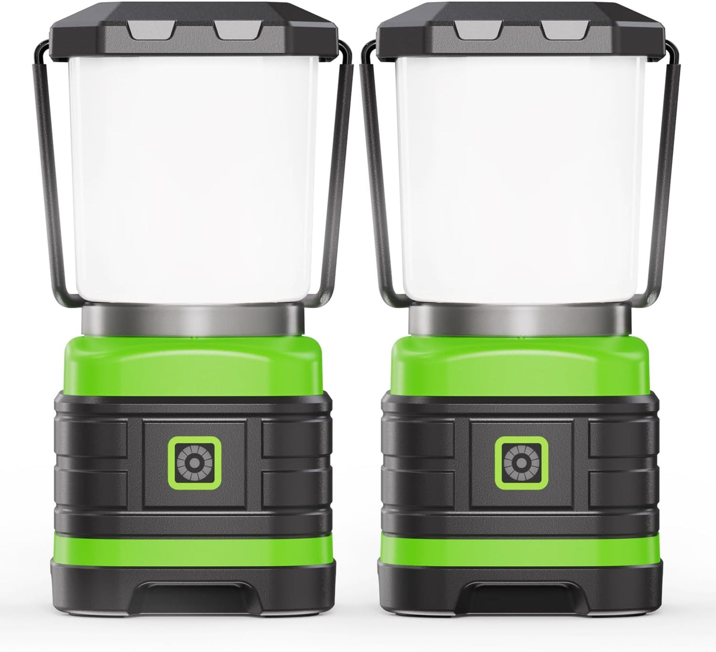 Lichamp LED Camping Lantern, Battery Powered LED Lights Camping Essentials, Portable Lanterns Flishlights for Emergency, Hurricanes, Outdoor Hiking, Power Outages, Survival Gear and Home Use, 2 Pack