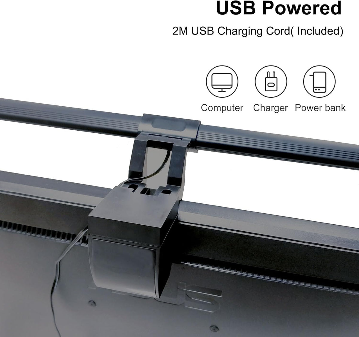 40cm Computer Monitor Lamp, No Screen Glare Light Bar Eye Caring USB Lamp