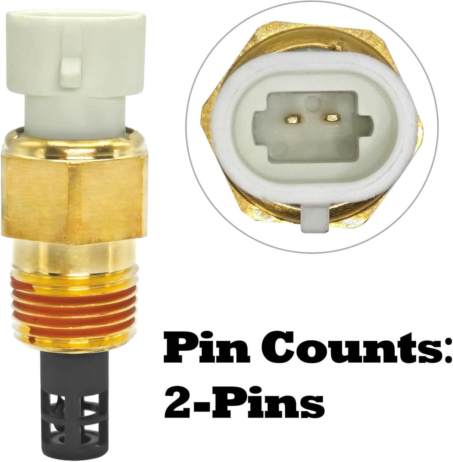 Air Temperature Sensor 25036751 with Connector Pigtail Harness - Air Temperature Sensor IAT/MAT/ACT Kit for GM 25036751 25037225 25037334