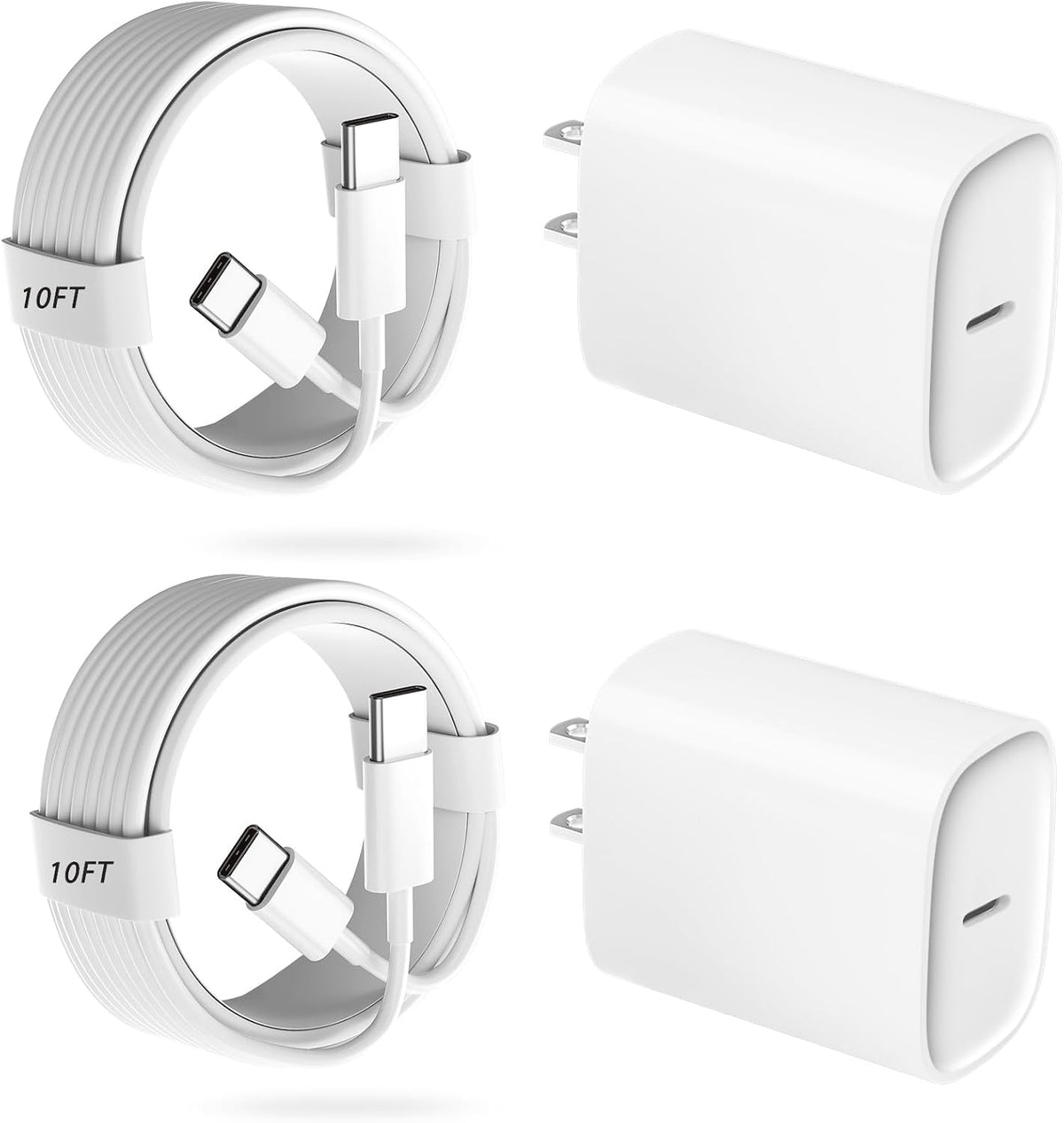 iPhone 18 17 16 Pro Max Charger Fast Charging, 20W iPhone Duo USB C Charger