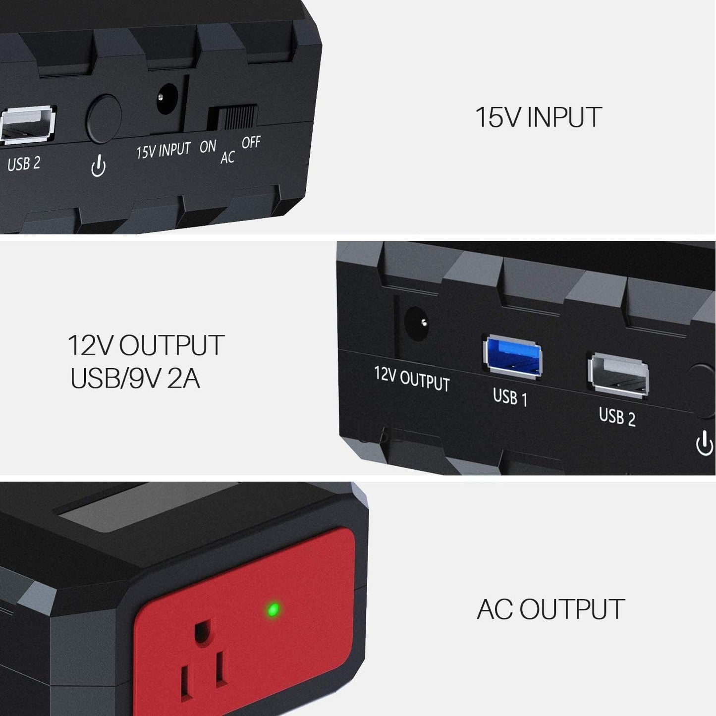 SinKeu 24000mAh Portable Power Bank with AC Outlet, 88.8Wh Portable Laptop Charger, Portable Power Station Outdoor Generators Portable for Home Backup Outdoor Emergency