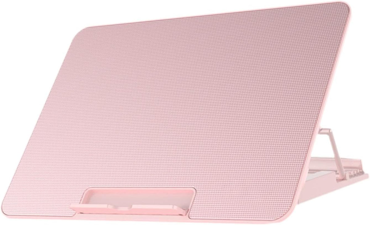 Laptop Cooling Pad with 6 Fans and Adjustable Height for Enhanced Performance, Pink