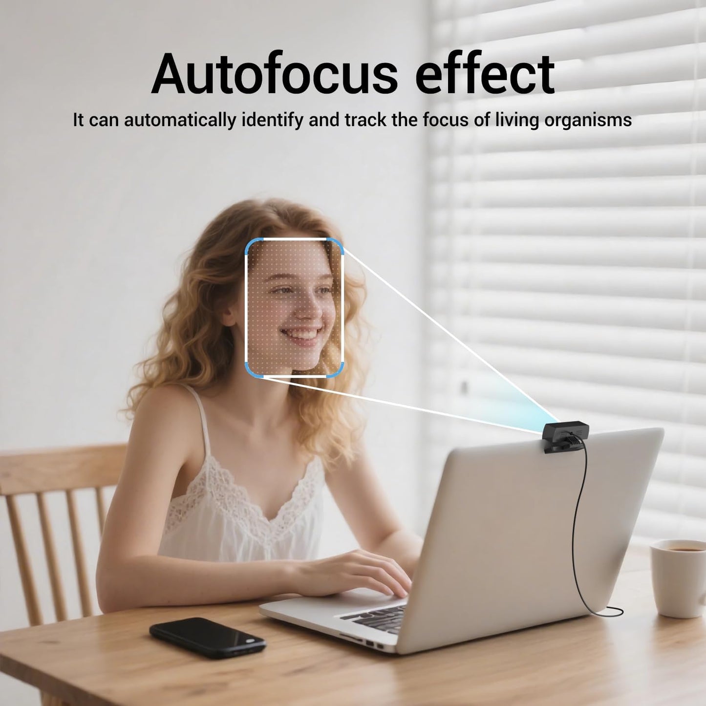 2K Webcam with Microphone, 1440P QHD Web Cam for Desktop Computer, Plug and Play USB Computer Camera for Laptop/PC, Streaming Web Camera with Auto Light Correction for Zoom/Teams/Skype, Mac/Windows