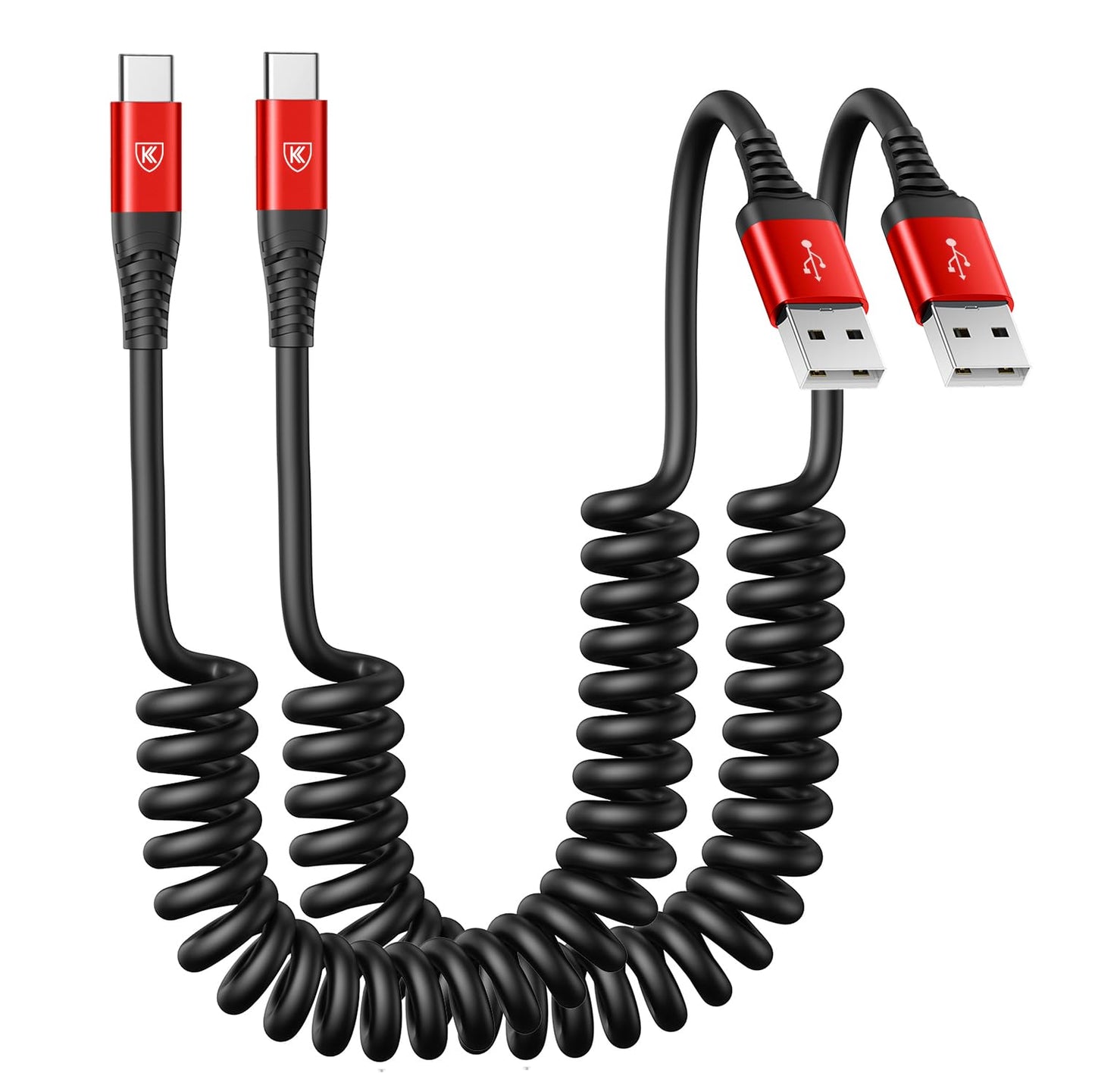 USB A to C Cable Fast Charging 3FT for Car, 2Pack USB Type C Charger Cable | iPhone USB-C Cord Compatible with iPhone 17/16/15/Plus/Pro Max/Samsung Galaxy S26 S25 S23/Carplay/Android Auto-Pink
