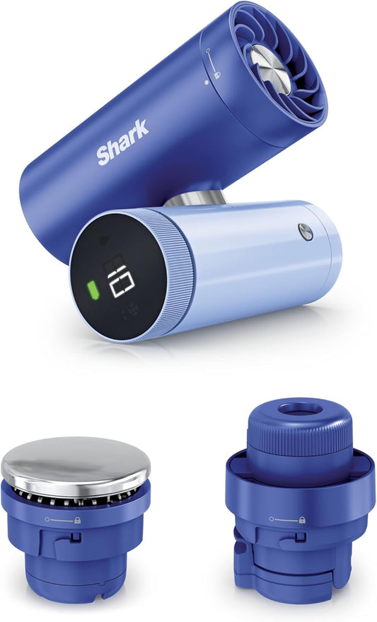 Shark ChillPill 3-in-1 Fan, Mist and Cooling Plate, Haze, FA022LV | 3-in-1 Cooling System, Handheld or Wearable, Drops Skin Temp up to 16°, Indoor + Outdoor Dry-Touch Mist, 10 Speeds