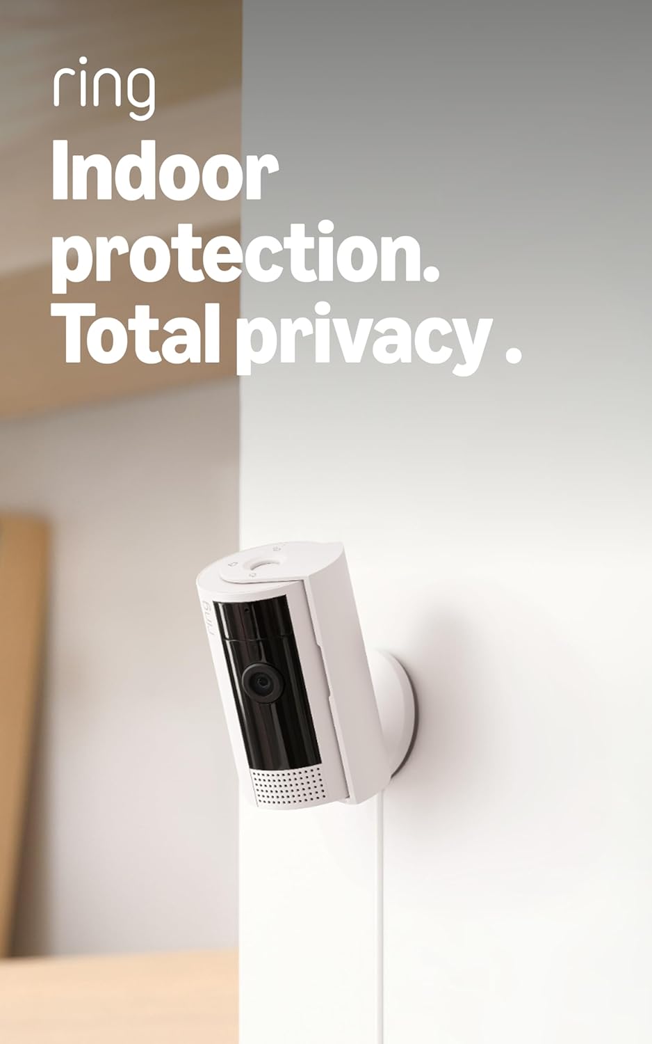 Ring Indoor Cam, Home or business security in 1080p HD video, 2-pack, White