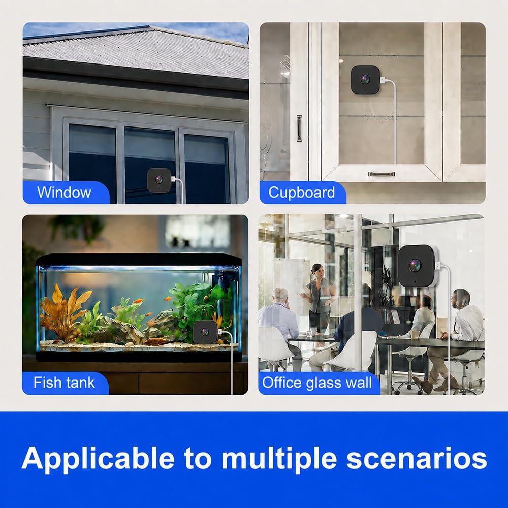 2K Window Camera, Window Cameras for Home Security with Night Vision