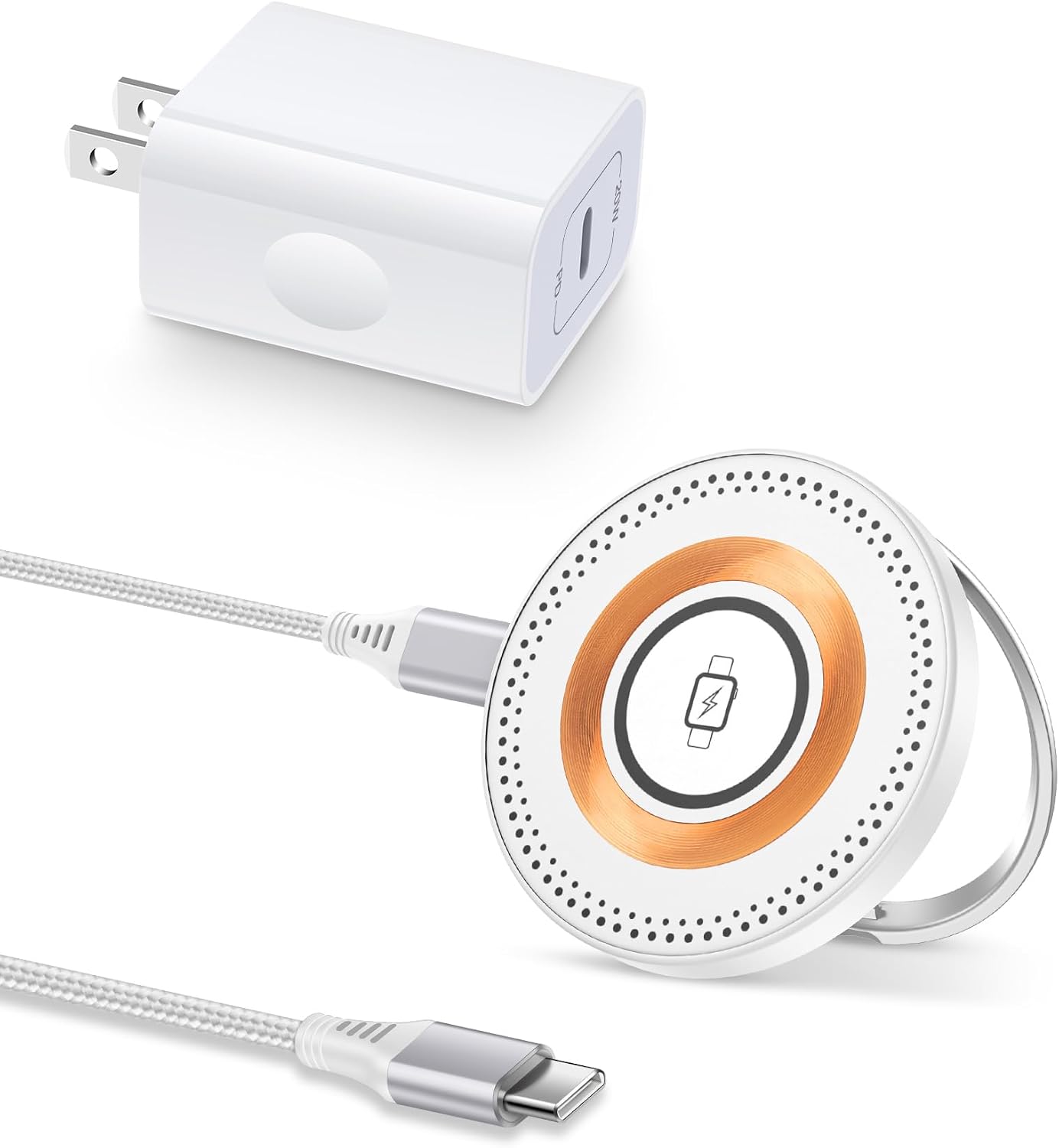 Wireless Charger Samsung S26, 15W Android Wire Less Charging Pad for Galaxy | Fast Charging Station with Block for S26 Ultra S25 S24, Google Pixel 10 Pro XL/9a Android iPhone 17 16 Cargador inalámbrico