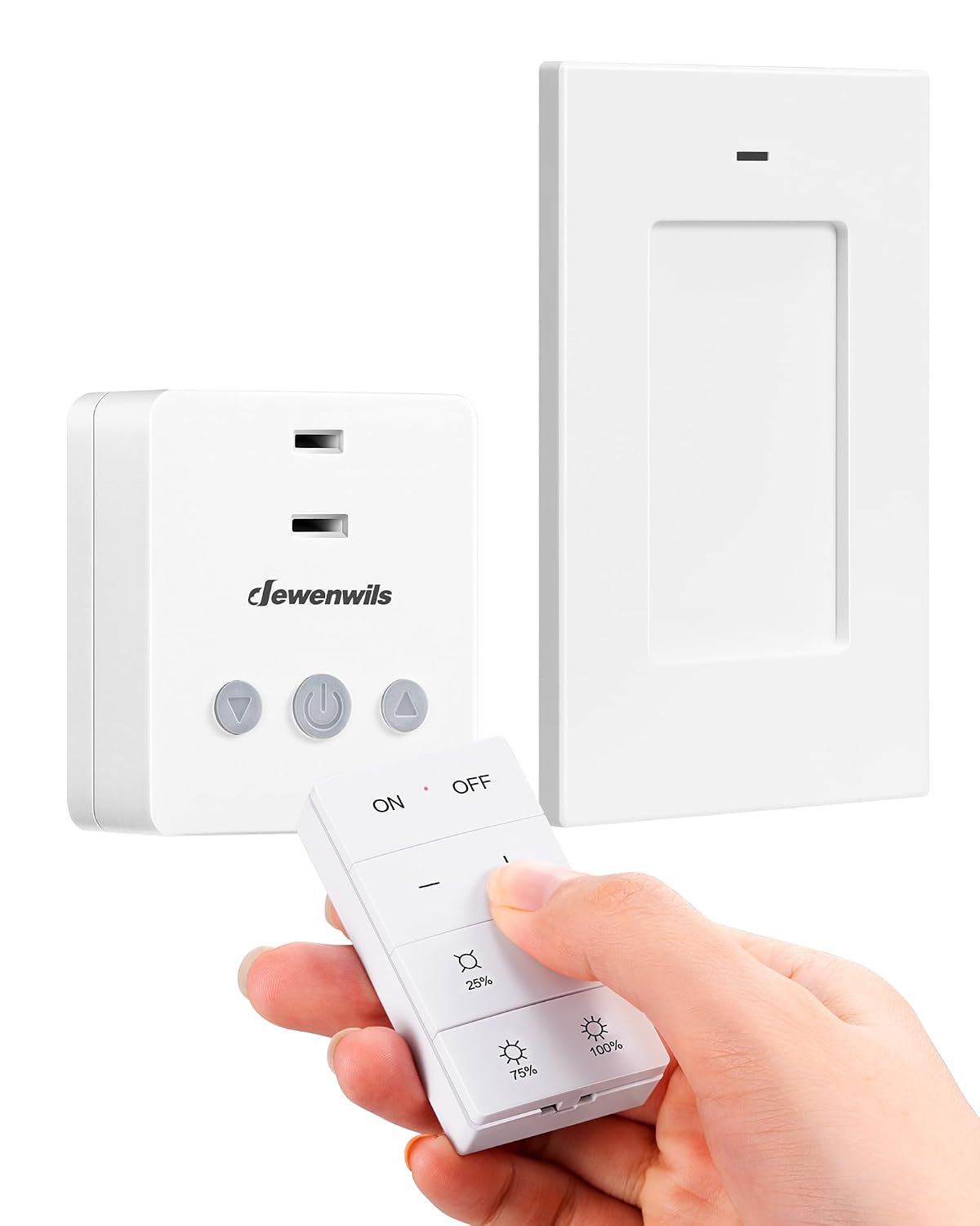DEWENWILS Wireless Dimmer Plug for Indoor Home Lighting, Remote Control
