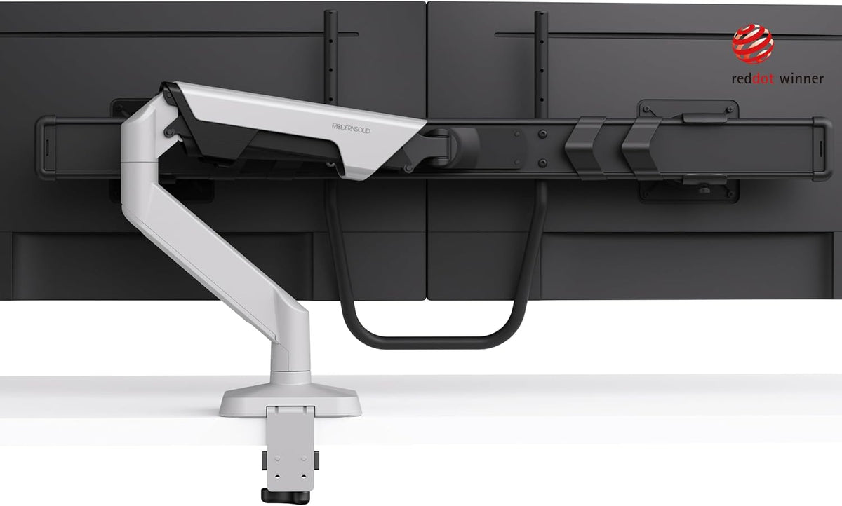 Modernsolid Dual Monitor Arm Desk Mount for Two 17-32 Inch Screens