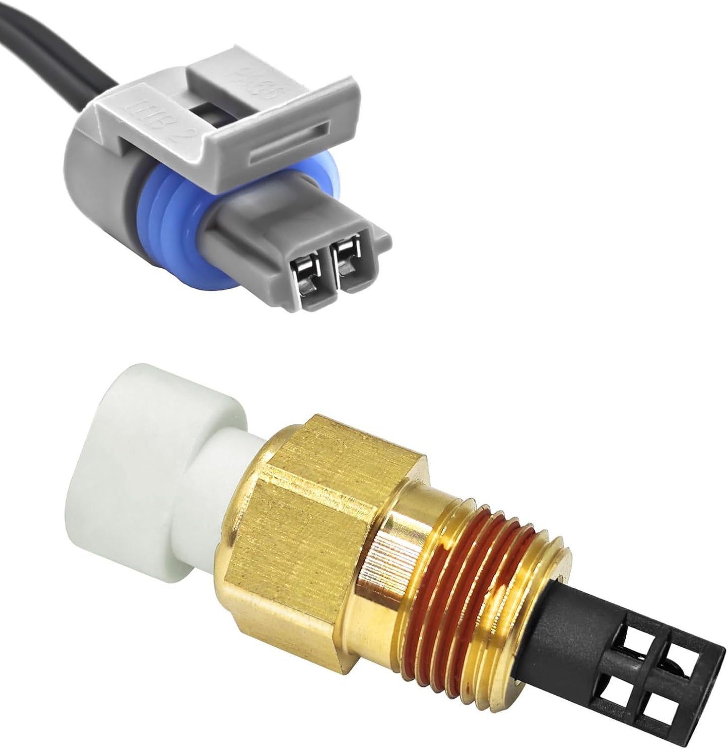 Air Temperature Sensor 25036751 with Connector Pigtail Harness - Air Temperature Sensor IAT/MAT/ACT Kit for GM 25036751 25037225 25037334