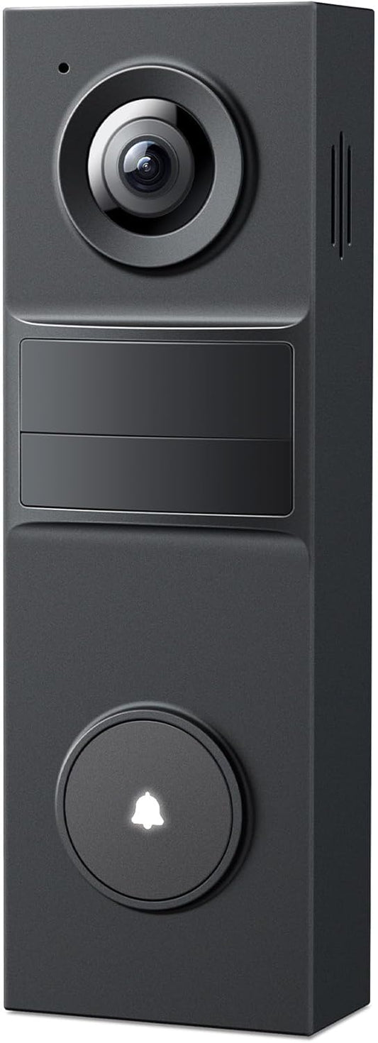 Tapo 2K Wireless Smart Video Doorbell - 160° Ultra-Wide View, Person Detection, 2-Way Talk, Ring Call, Night Vision, Subscription-Free Local Storage or Optional Cloud, D205