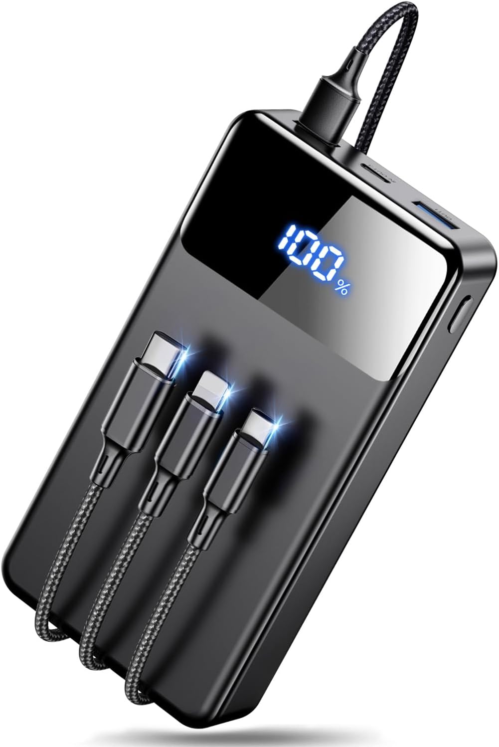 LILIO 60000mAh Portable Charger, 22.5W Fast Charging with 3 in 1 Cable | Charges 5 Devices, LED Display, Fits Camping, Road Trips, Hiking, Emergencies, for iPhone 17-12/Samsung/Android/iPad