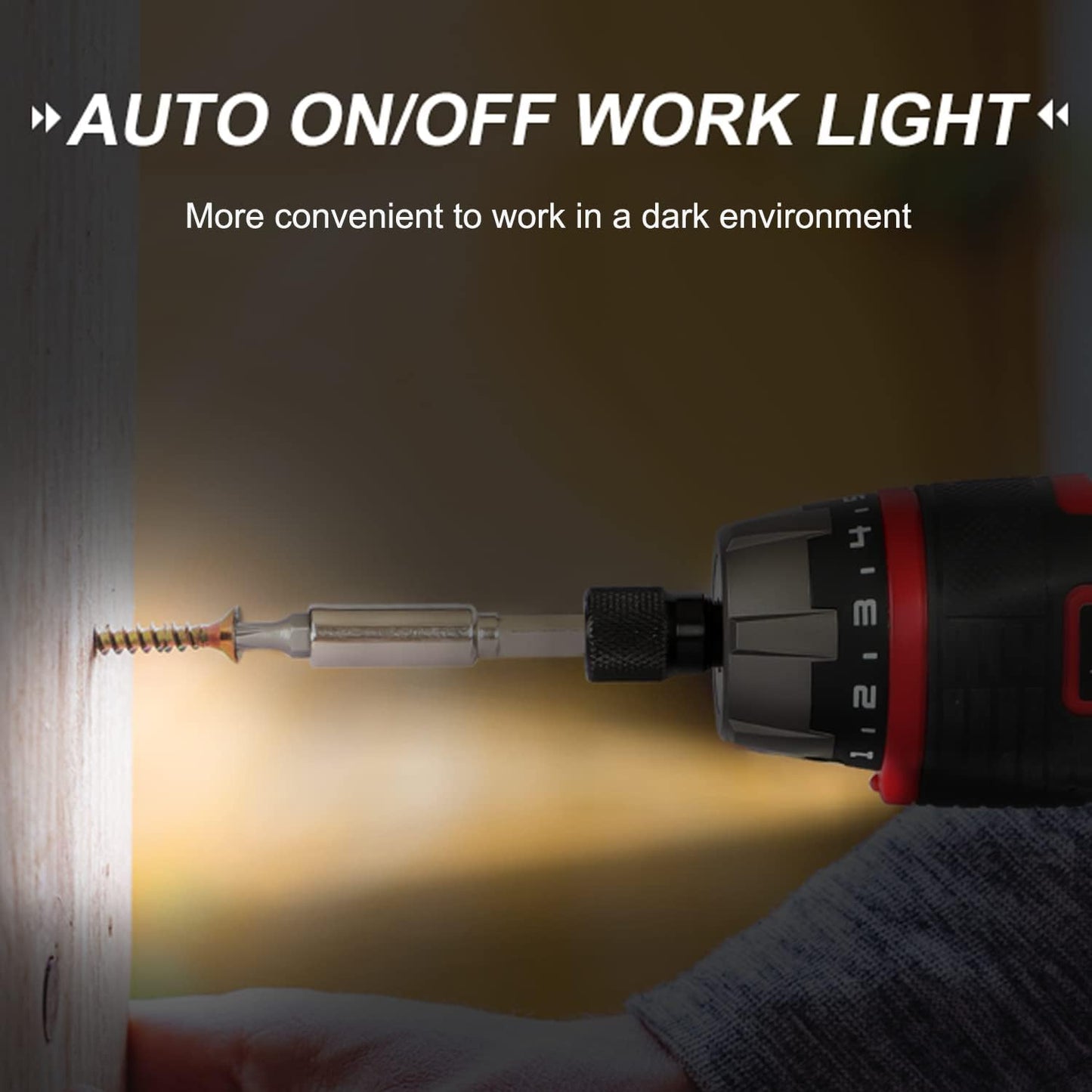 AVID POWER 4V Electric Cordless Screwdriver Set 5.65Nm 44 Bits with Case | 5.65Nm, 5+1 Torque Settings, 2-Position Handle, 44 Accessories, LED Light, for Precision Assembly & Furniture Installation
