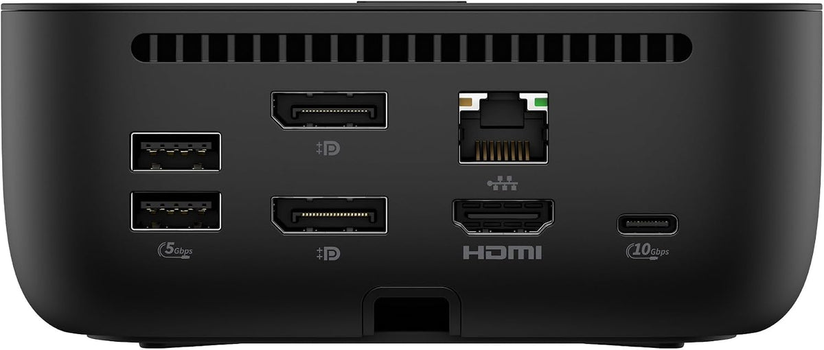 HP USB-C 100W G6 Dock (9X3V1U) - for Display Screen, Notebook - Charging Capability - 120 W - USB Type C - 5 x Ports - 3 x Type-A Ports - -A - 2 - - - - 1 RJ-45 - Network (RJ-45) - 1 HDMI - HDMI - 2 D