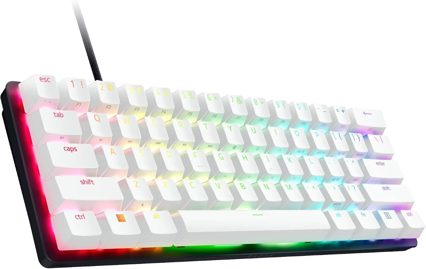 Razer Huntsman Mini Special Edition, 60% Optical Gaming Keyboard (Linear Red Switch) (Renewed)
