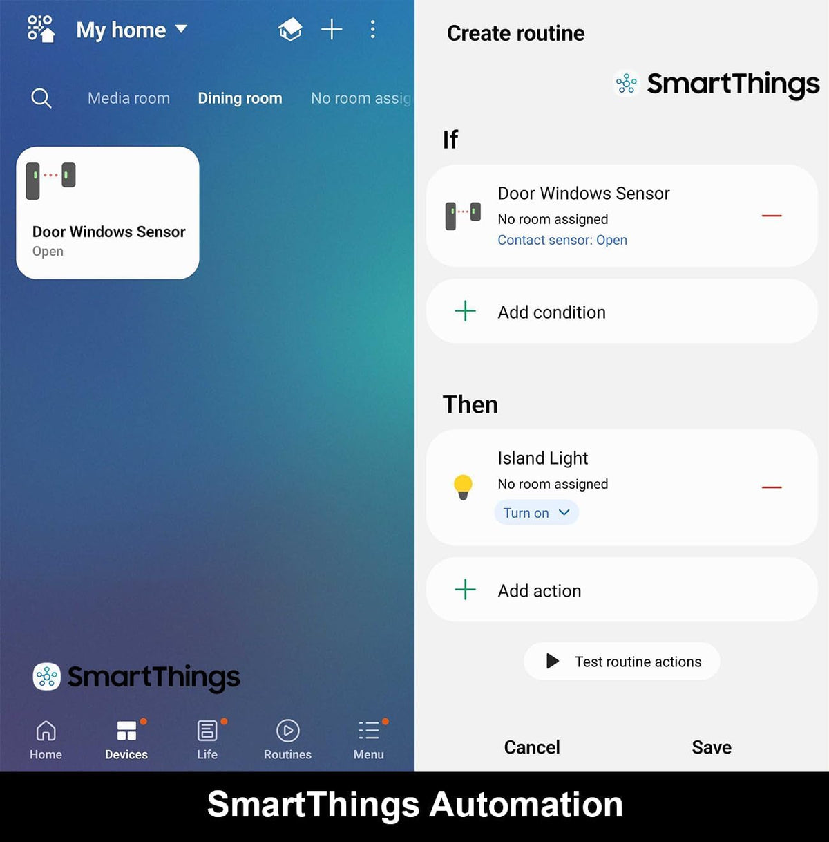Smarter Living – Smart WiFi Door and Window Sensor (2-Pack), Phone Notifications via Smart Life, Tuya, Alexa and SmartThings, Create Automations, No Hub Required, Easy Setup