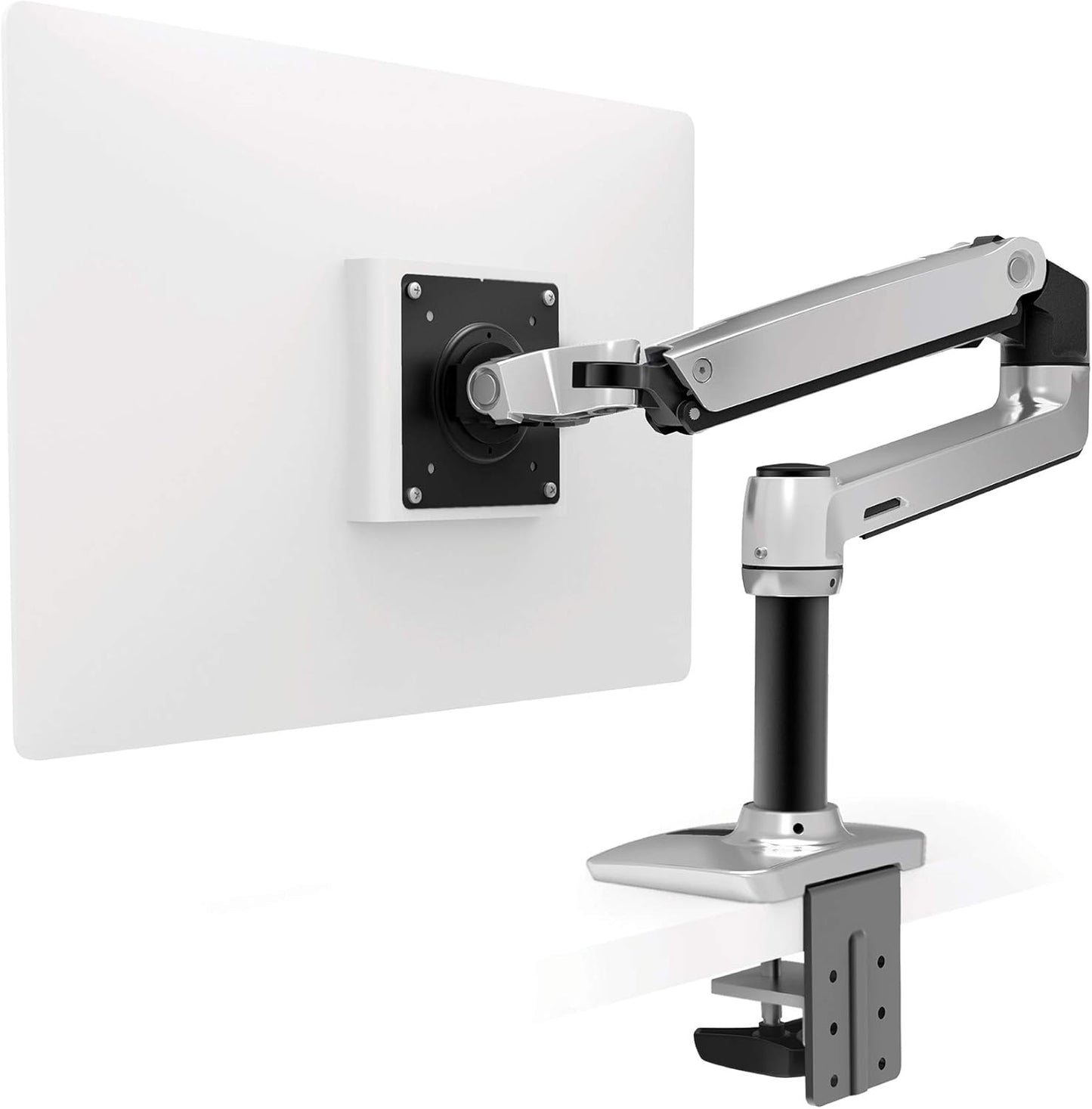 Ergotron – LX Monitor Arm, Single Monitor Desk Mount – fits Flat Curved Ultrawide Computer Monitors up to 34 Inches, 7 to 25 lbs, VESA 75x75mm or 100x100mm – Polished Aluminum