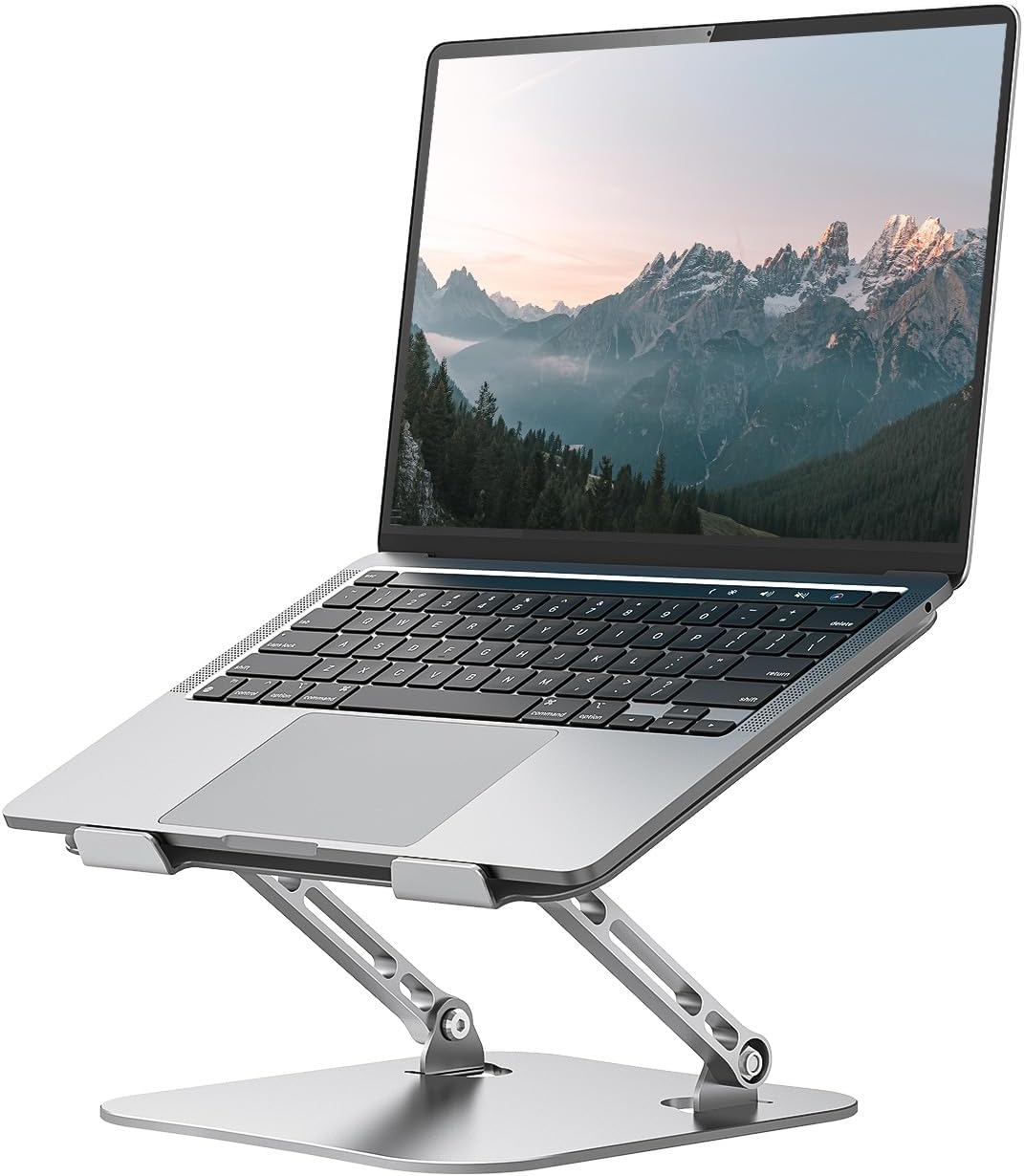 Orlian Adjustable Aluminum Laptop Stand for Desk, Laptop Riser for 11-16"