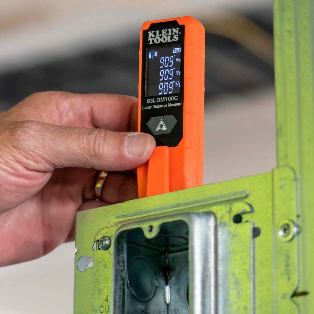 Klein Tools Laser Distance Measure, Measures in Feet, Inches, Meters