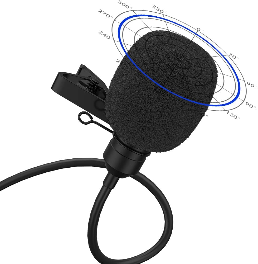MAONO UL10 USB Lavalier Microphone, 192kHz/24bit for Interview and Vlogging | Omnidirectional, Plug &amp; Play for PC, Computer, Mac, Laptop, Conference Calls, YouTube Video, Dictation, Meeting, Recording